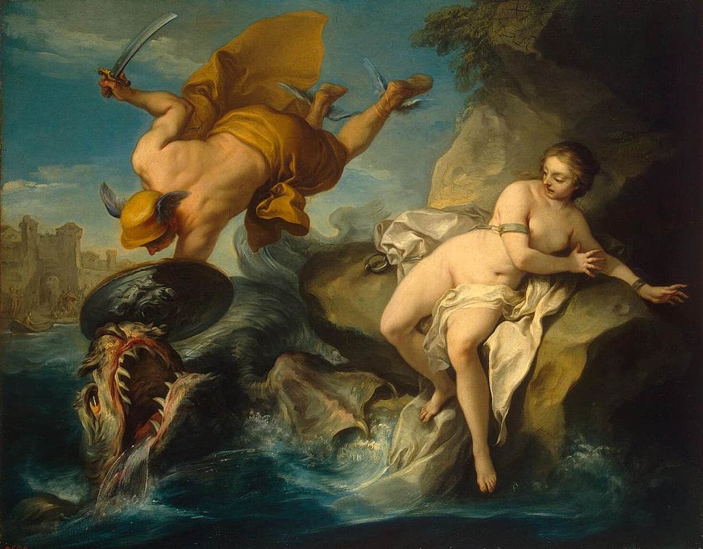 Charles-André Van Loo (Carle Van Loo), Perseo e Andromeda, 1735, o/t, Petersburg (Virginia), The Hermitage