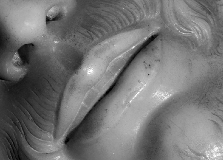 Particolare della Pietà di Michelangelo col dente un più