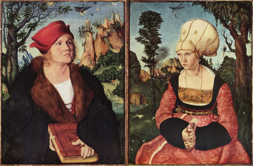 Lucas Cranach, Doppio ritratto del viennese Johannes Cuspinian e di sua moglie Anna Putsch