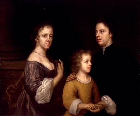 Autoritratto con marito e il figlio, c.1659-60, Mary Beale 