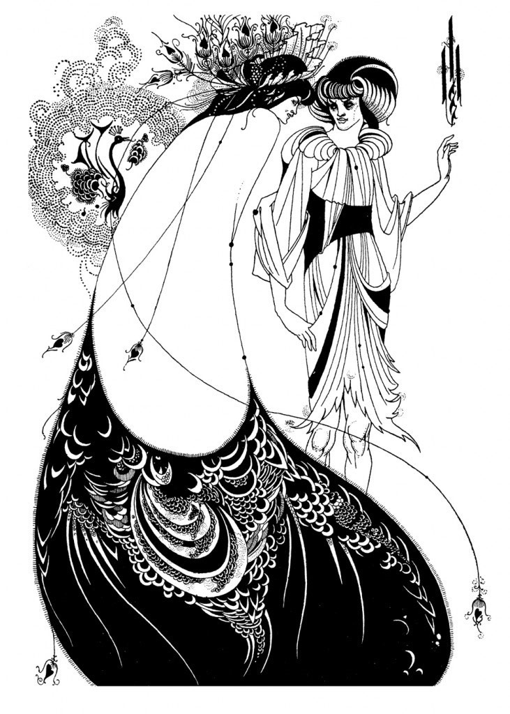 Aubrey Beardsley, Veste da Pavone,per la salomè di Oscar Wilde, 1893