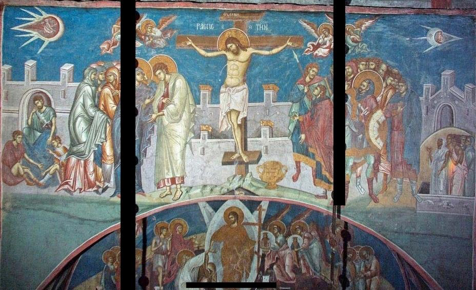 Crocifissione - affresco nel monastero di Visoki Decani