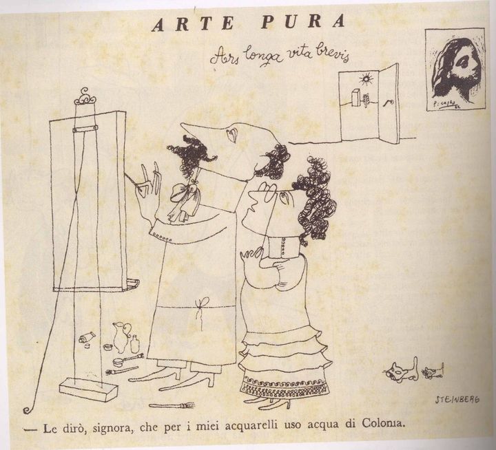 Saul Steinberg, Arte Pura, in "Bertoldo", n. 8, Agosto 1937