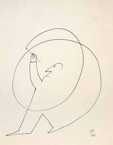 Saul Steinberg, Senza titolo, 1948