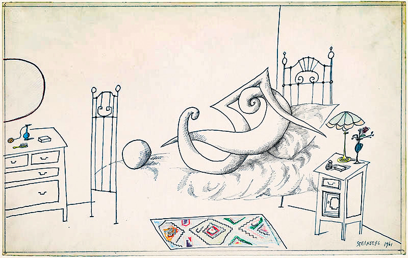 Saul Steinberg, Erotica, 1961