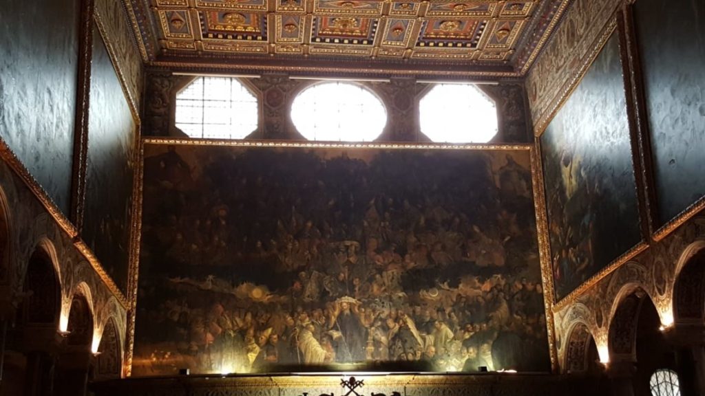Il quadro del Diavolo, basilica di S. Pietro, Perugia