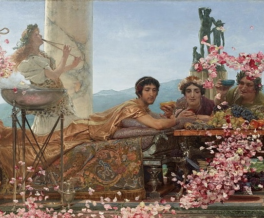 Lawrence Alma-Tadema, Le rose di Eliogabalo, particolare, 1888, Città del Messico, collezione Pérez Simón
