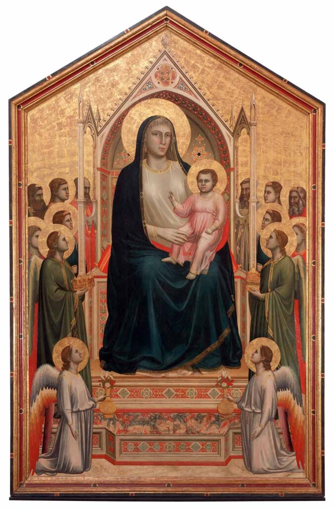 Giotto, la Maestà di Ognissanti, esposta agli Uffizi