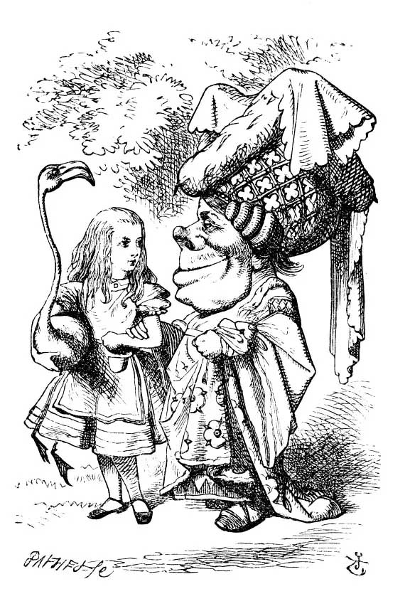 John Tenniel, illustrazione per  Le avventure di Alice nel Paese delle Meraviglie di Lewis Carroll.