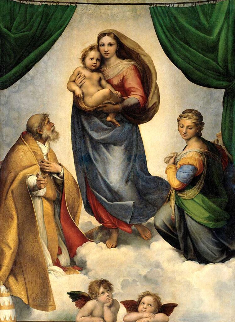 La Madonna Sistina, Raffaello