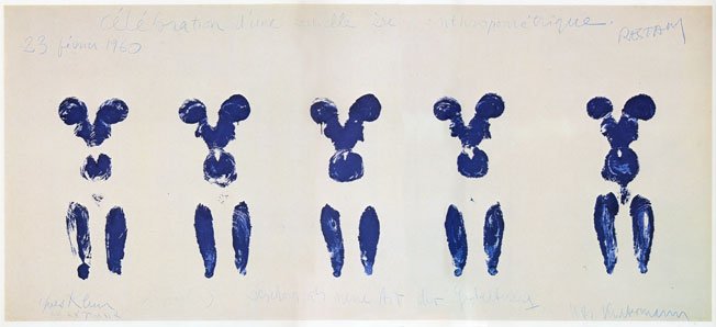 Anthropométrie de l'époque blèue, 1960, Yves Klein