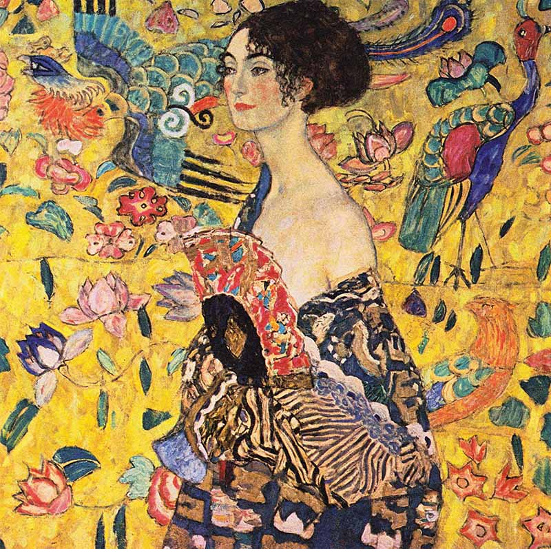 Dama con Ventaglio, Gustav Klimt