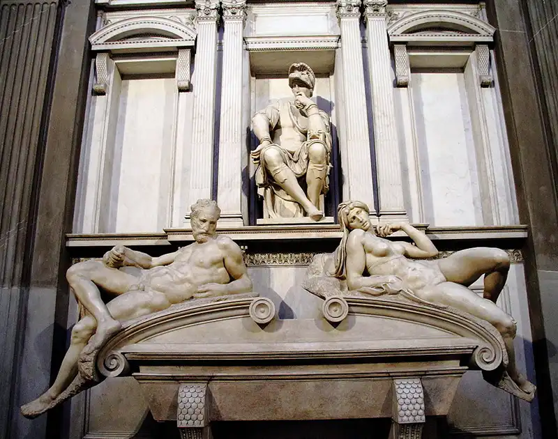 Michelangelo Buonarroti, Tomba di Lorenzo de' Medici, 1519-1534, marmo, Sagrestia Nuova, San Lorenzo, Firenze