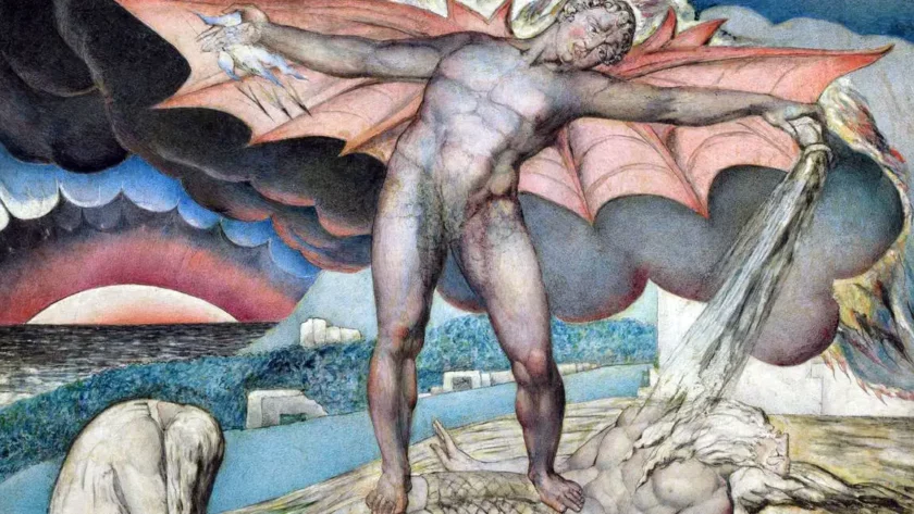 William Blake - Satana punisce Giobbe