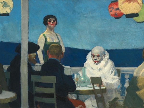 Edward Hopper, Soir Bleu / Sera Blu, 1914. Olio su tela, 91,8x182,7 cm. Whitney Museum of American Art, New York